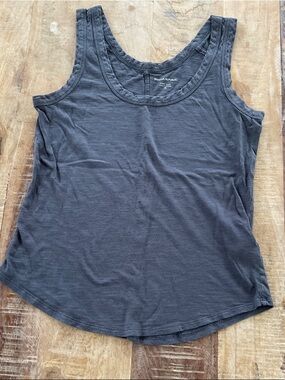 Banana Republic Women's Charcoal Scoop Neck Tank Top